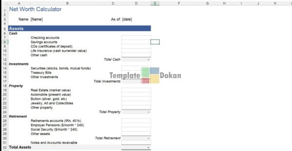 Net Worth Calculator